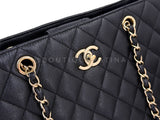 Chanel 2019 Black Caviar Timeless Classic Grand Shopper Tote Bag GHW 0JD
