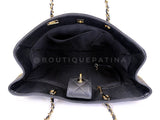 Chanel 2019 Black Caviar Timeless Classic Grand Shopper Tote Bag GHW 0JD