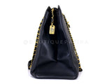 Chanel 1995 Black Quilted Supermodel XL Weekender Tote Bag 24k GHW WR2