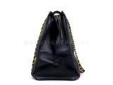 Chanel 1995 Black Quilted Supermodel XL Weekender Tote Bag 24k GHW WR2