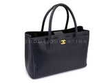 Chanel 2012 Large Black Executive Cerf Shopper Tote Bag GHW YUP