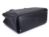 Chanel 2012 Large Black Executive Cerf Shopper Tote Bag GHW YUP