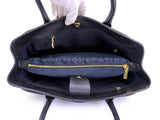 Chanel 2012 Large Black Executive Cerf Shopper Tote Bag GHW YUP
