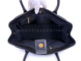 Chanel 2012 Large Black Executive Cerf Shopper Tote Bag GHW YUP
