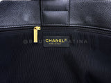 Chanel 2012 Large Black Executive Cerf Shopper Tote Bag GHW YUP