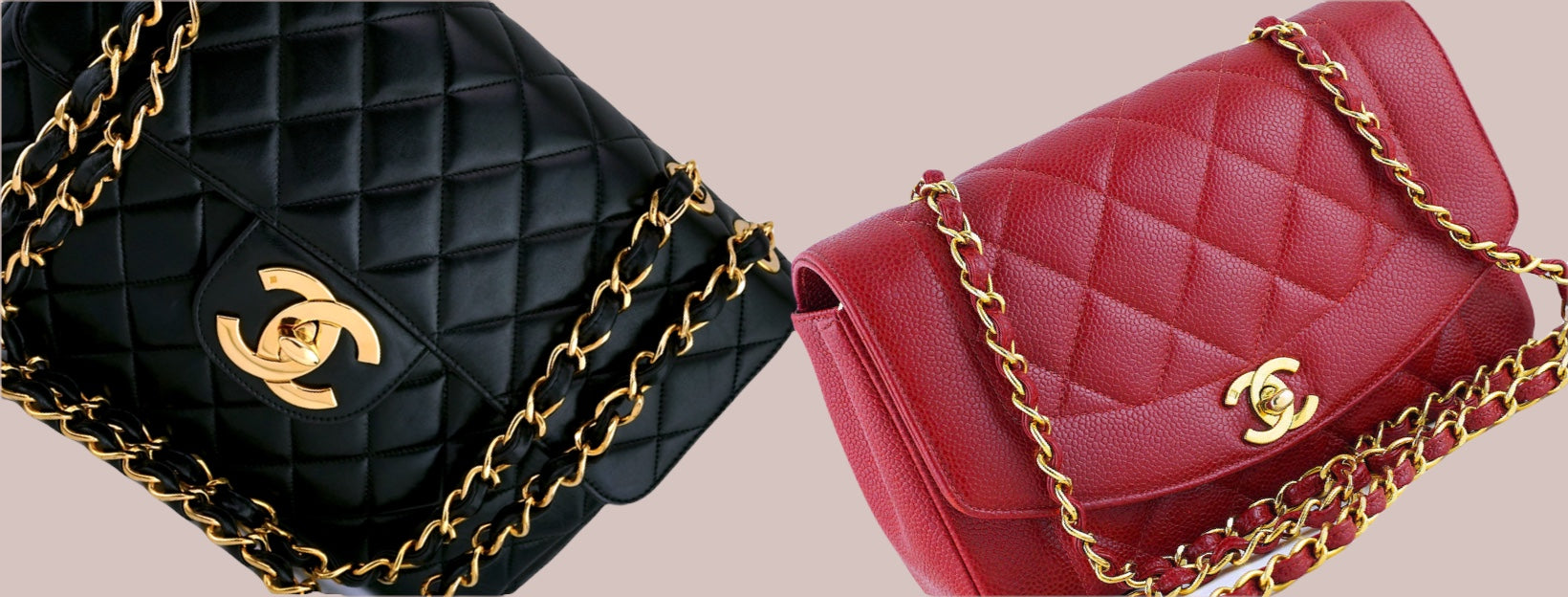 red chanel pouch clutch