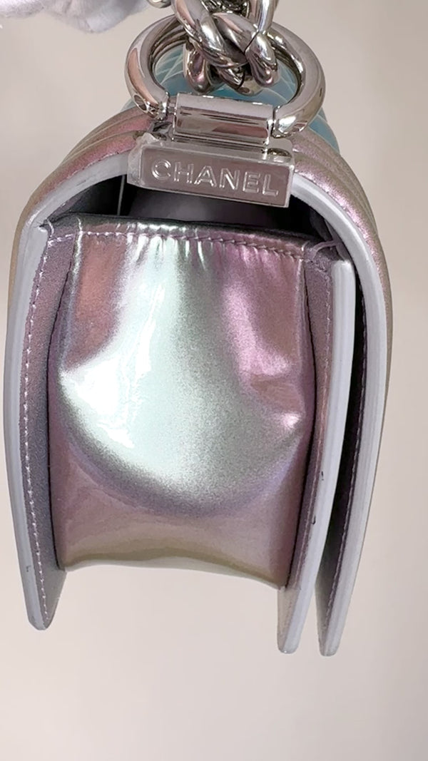 Chanel Water Boy Small Mermaid Iridescent 18S Purple Flap Bag OX3