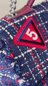 Chanel 2016 Airlines Large Tweed "Pilot's Briefcase" Flap Bag  M8L