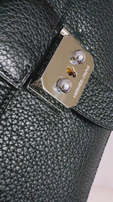 Hermès Black Fjord Sac a Depeche Mini Briefcase Bag 27 PHW E83