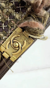 Chanel 2013 Paris-Edinburgh Caged Fringe Small Boy Flap Bag GHW 3S5