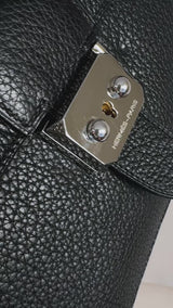 Hermès Black Fjord Sac a Depeche Mini Briefcase Bag 27 PHW E83