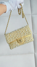 Chanel 15C Paris Dubai Pearly Small Flap Bag GHW 1FT
