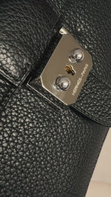 Hermès Black Fjord Sac a Depeche Mini Briefcase Bag 27 PHW E83