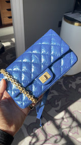 Chanel Fanny Pack 19A Reissue Waist Bag Iridescent Sapphire Blue NIB