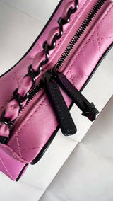 Chanel 24C Pink Walk of Fame Paris-Los Angeles Bag Black HW REC