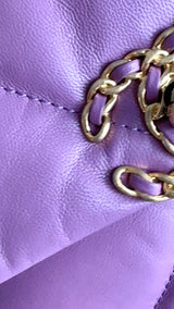 Chanel 19 20B Lavender Mauve Medium Flap Bag