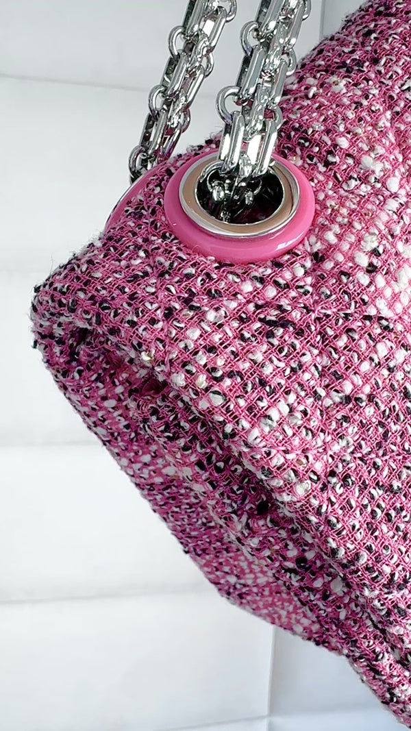 Chanel 2019 Pink Tweed 225 2.55 Reissue Flap Bag RHW M2X