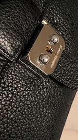 Hermès Black Fjord Sac a Depeche Mini Briefcase Bag 27 PHW E83