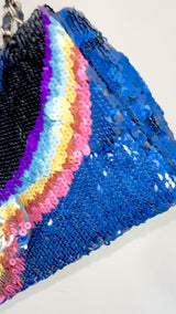 Chanel Rainbow Sequin Flap Bag 21K Medium G6I