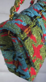 Rare Chanel Vintage Tweed Multicolor Medium Classic Double Flap Bag 24k GHW FJT