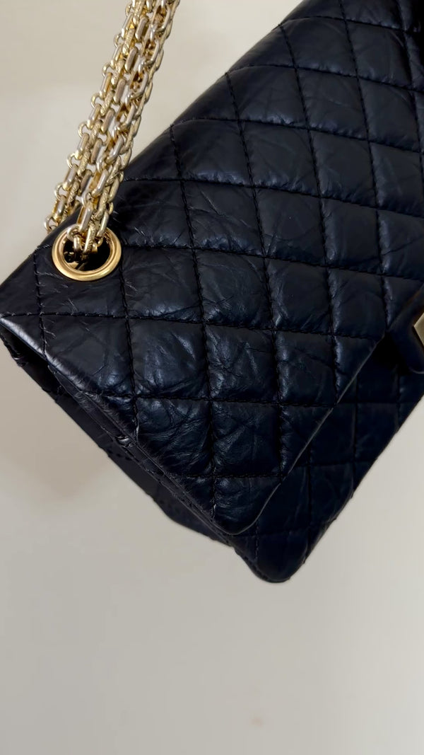 Chanel Reissue Flap Bag Small 2.55 Pristine 225 Black GHW