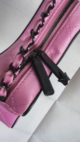 Chanel 24C Pink Walk of Fame Paris-Los Angeles Bag Black HW REC
