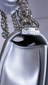 Chanel 18S Turquoise Mermaid Iridescent Water Boy Flap Bag Small 5N0