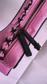Chanel 24C Pink Walk of Fame Paris-Los Angeles Bag Black HW REC