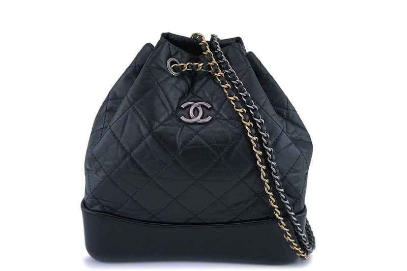 Pristine Chanel Black Small Gabrielle Backpack Bag - Boutique Patina