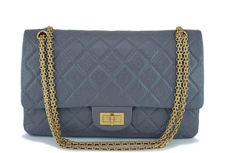 Chanel Gray Large 227 Classic 2.55 Reissue Flap Bag GHW – Boutique Patina
