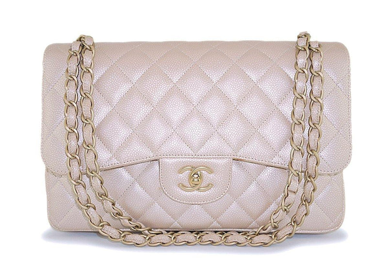 chanel white and black purse leather