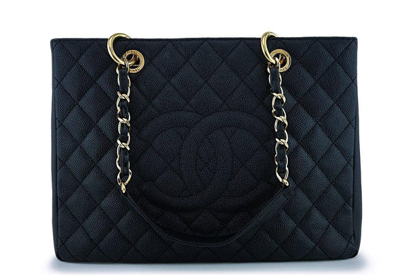 Chanel Black Caviar Grand Shopper Tote GST Bag GHW - Boutique Patina