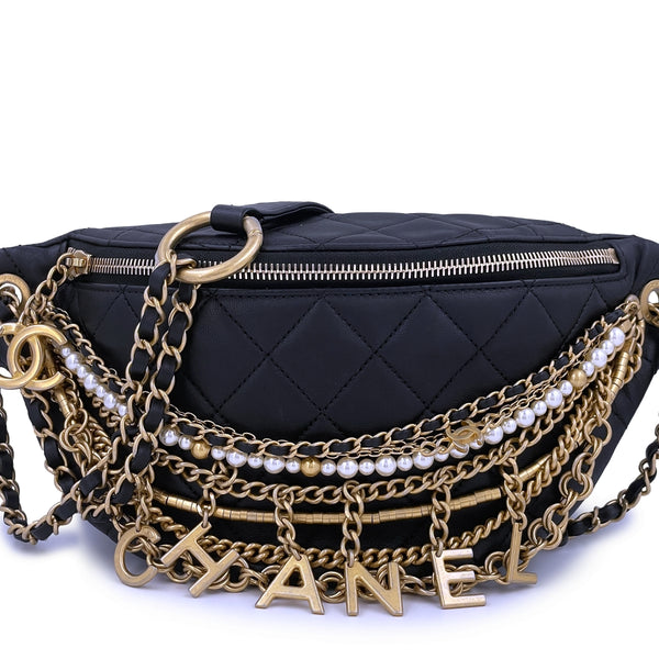 Limited Chanel All About Chains Waist Bag Fanny Pack 19A