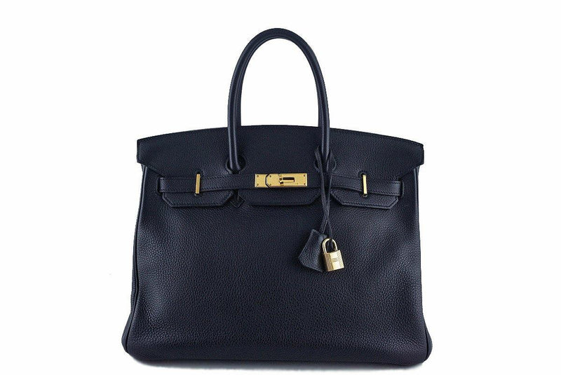Hermes Black Clemence 35cm Birkin Bag GHW - Boutique Patina