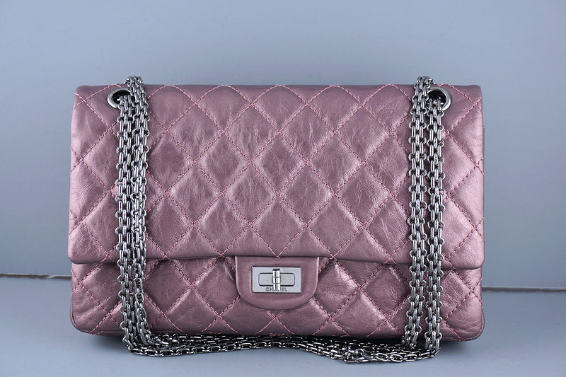 Chanel Metallic Rose Pink 226 Classic Reissue 2.55 Flap Bag