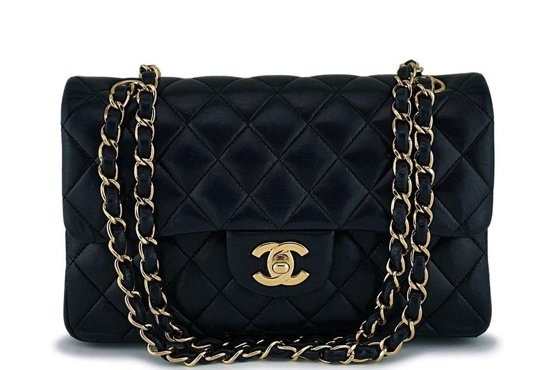 Chanel Black Lambskin Small Classic Double Flap Bag GHW – Boutique Patina