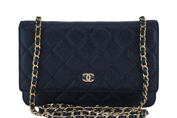 Chanel Black Classic Quilted WOC Wallet on Chain Flap Bag GHW - Boutique Patina