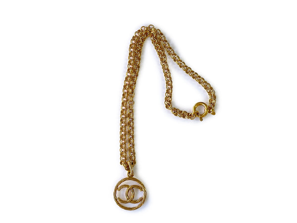 Chanel Vintage 93P CC Long Woven Chain Necklace - Boutique Patina