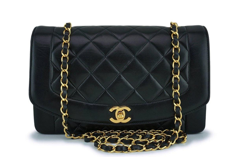 chanel medium black lambskin