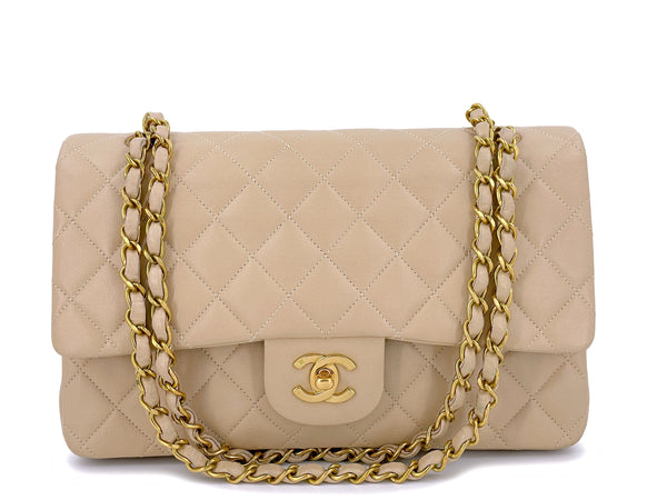 Chanel - Authenticated Timeless/Classique Handbag - Leather Beige Plain for Women, Very Good Condition