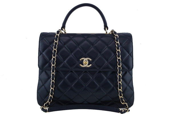 Chanel Black Large Trendy CC Classic Handle Shoulder Tote Bag - Boutique Patina