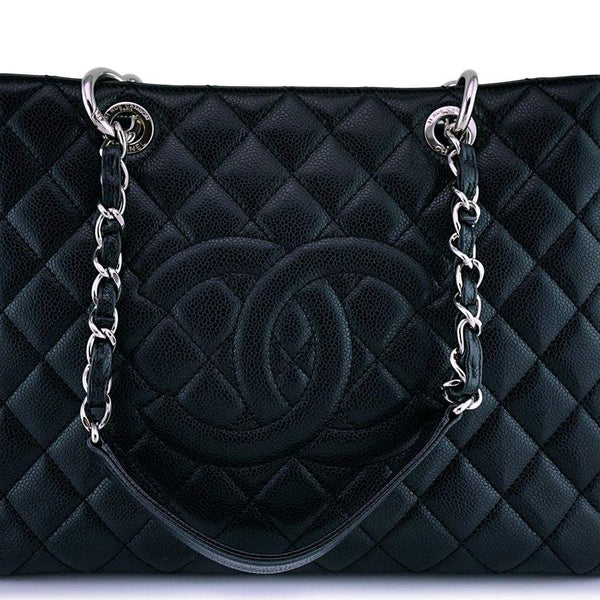 Chanel Black Caviar Classic Grand Shopper Tote GST Shopping Bag SHW – Boutique  Patina