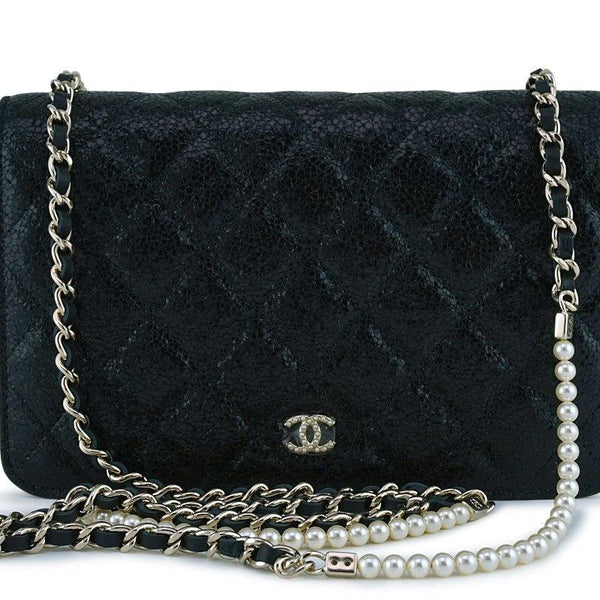 NWT Chanel Black Rare Fantasy Pearls Wallet on Chain WOC Flap Bag –  Boutique Patina