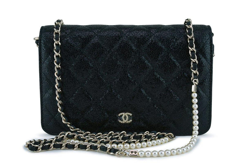 NWT Chanel Black Rare Fantasy Pearls Wallet on Chain WOC Flap Bag –  Boutique Patina