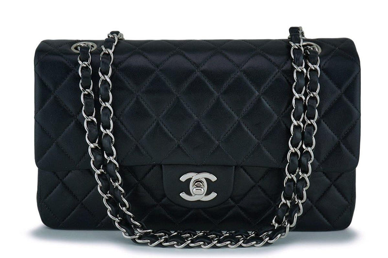 Chanel Black Medium Classic Double Flap Bag SHW - Boutique Patina