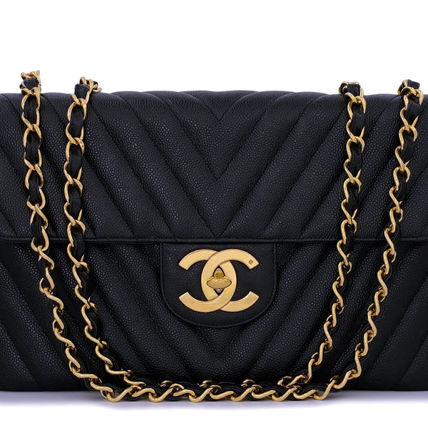 Chanel Jumbo Classic Flap Bag Black Lambskin GHW Labellov Buy