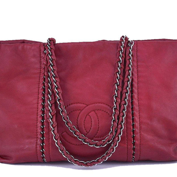 Chanel Red Large Luxury Ligne Soft Calfskin Tote Bag – Boutique Patina