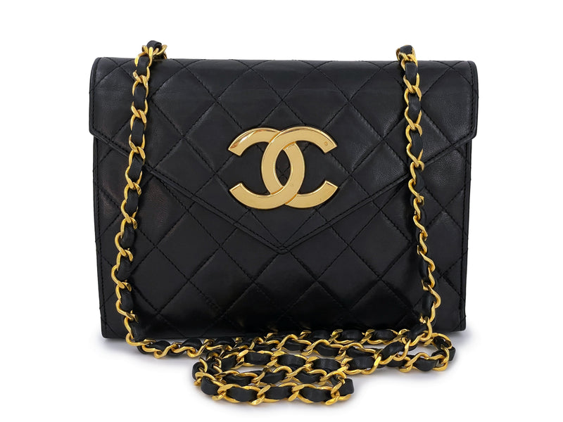 Chanel Vintage Square Classic Single Flap Bag Quilted Lambskin Mini at  1stDibs
