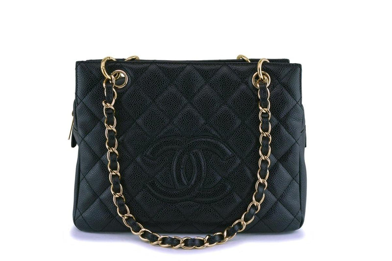 Chanel Black Caviar Petite Timeless Tote PTT Bag GHW - Boutique Patina