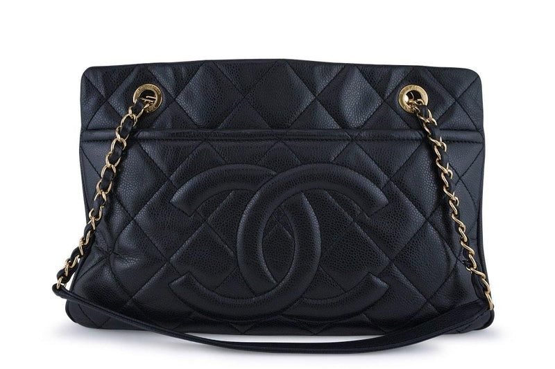 Chanel Black Caviar Grand Shopper Tote GST Bag GHW – Boutique Patina